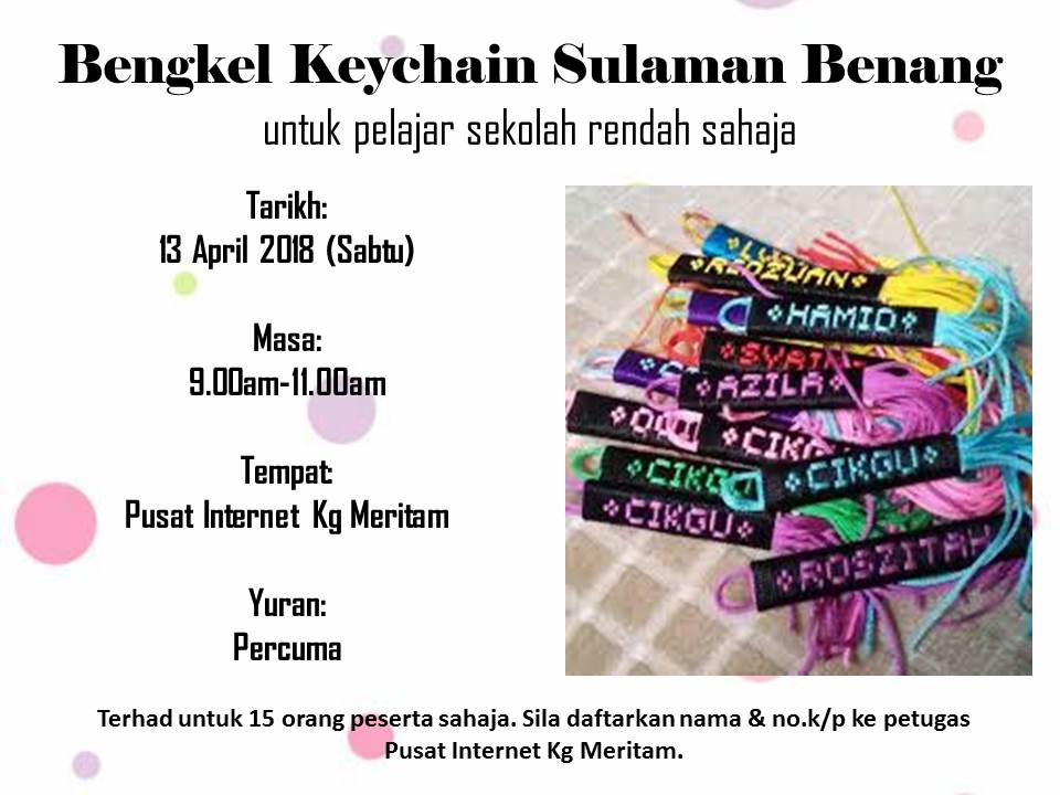 Bengkel Keychain Sulaman Benang